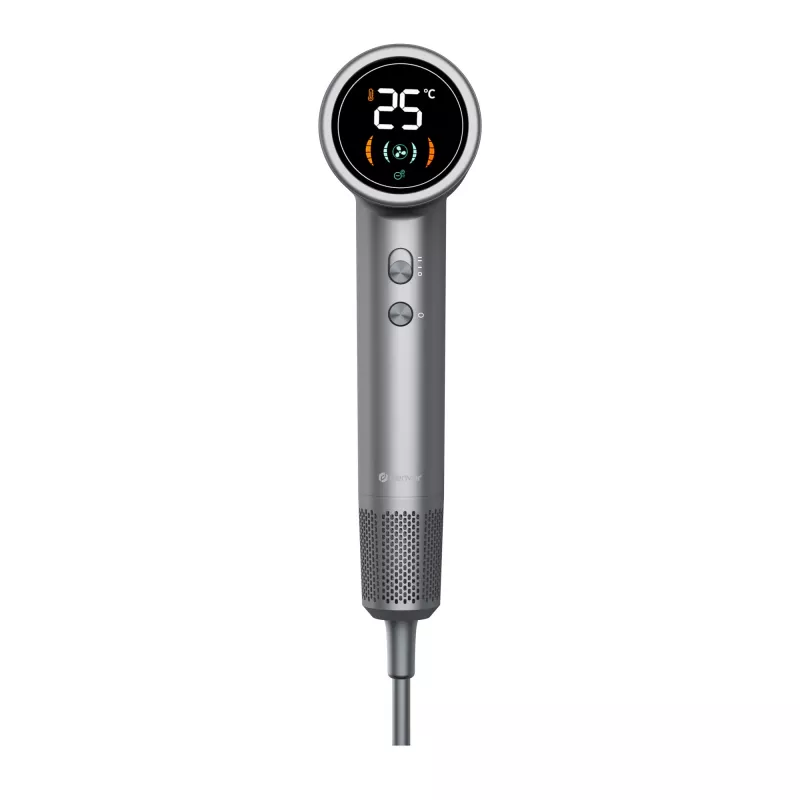 Suszarka do włosów DENVER HDD-1400DGR 1400 W, szara, 110–240 V, przewód 1,8 m, 25–75 °C, 70×89×280 mm