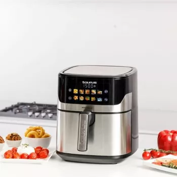 Frytkownica beztłuszczowa Taurus Air Fry 7S 1600 W 6,5 l, stal nierdzewna, 8 programów, 80–200 °C, sterowanie dotykowe