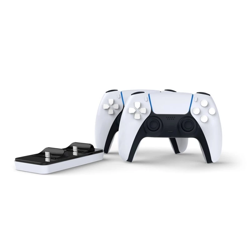 Stacja ładująca SUBSONIC SA5608 do kontrolerów PlayStation 5 z dwiema szybkimi zatokami ładującymi i wskaźnikami LED