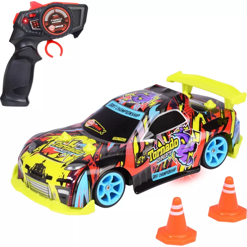 Samochód zdalnie sterowany Dickie Tornado Drift RTR 2.4 GHz — gotowy do jazdy drift car