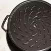 Patelnia do smażenia ZWILLING STAUB BRAISERS okrągła 28 cm, czarna, dno Ø 22,2 cm