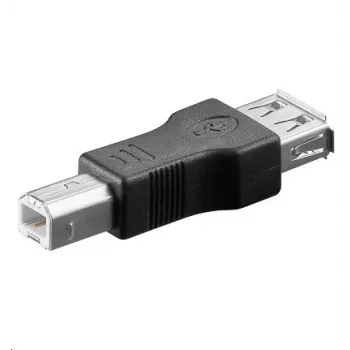 Microconnect USBAFB zmieniacz płci kabla USB B USB A Czarny