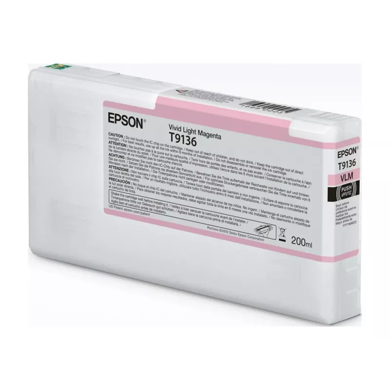 Wkład atramentowy Epson T91360N Vivid Light magenta oryginalny do kompatybilnych drukarek Epson