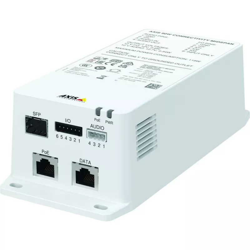 Midspan Axis TU8003 90 W przewodowy Ethernet 10/100/1000 Mbit/s biały