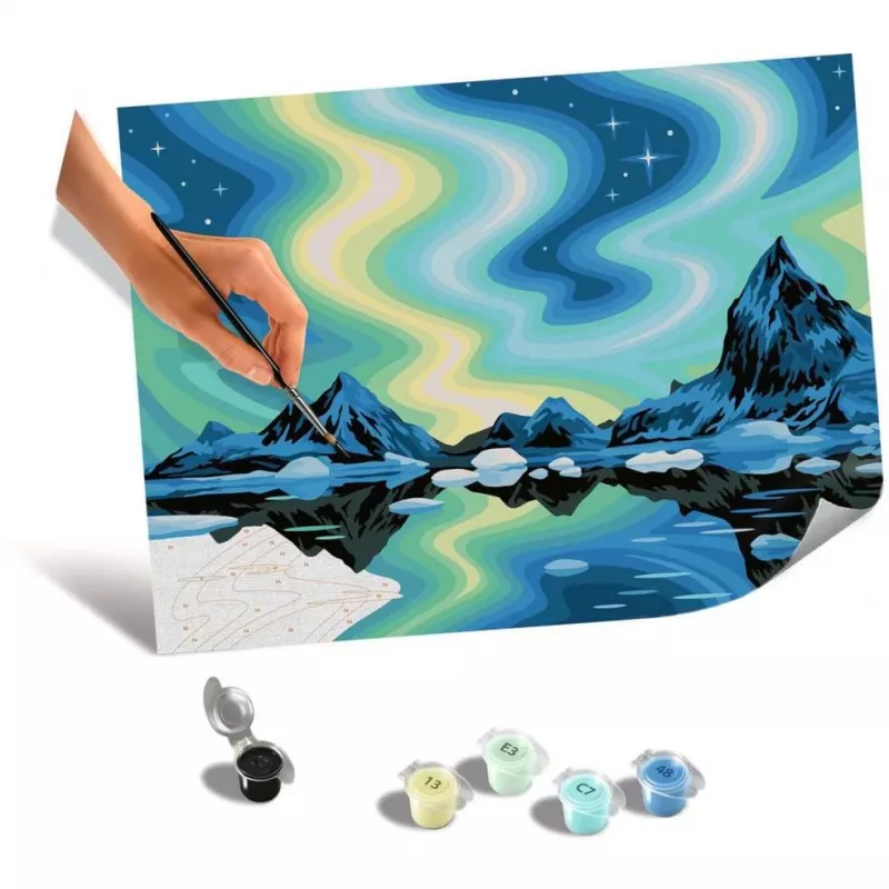 Zestaw do malowania Ravensburger CreArt Canvas Edition – Zorza polarna od Ravensburger (MPN 23907)