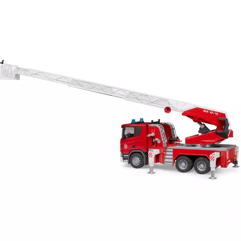 Wóz strażacki BRUDER Scania Super 560R czerwono-biały plastik 3+