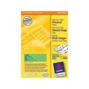 Samoprzylepna etykieta do drukarki AVERY 3454 Zielona 105 x 37 mm