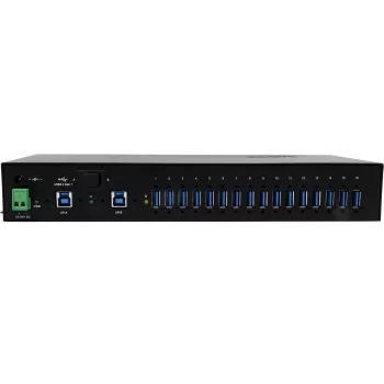 Exsys EX-1526HMVS - USB 3.2 Gen 1 (3.1 Gen 1) Type-B - USB 3.2 Gen 1 (3.1 Gen 1) Type-A - 5000 Mbit/s - Czarny - Metal