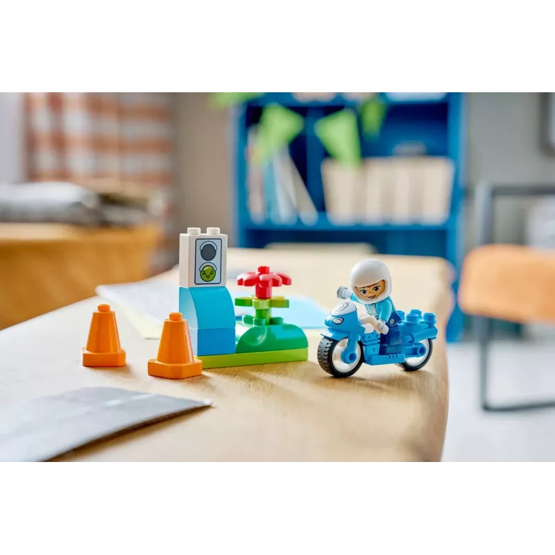 LEGO DUPLO 10471 Niebieski Motocykl Policyjny