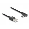 Kabel DeLOCK USB 2.0 Typ-A męski na USB Typ-C męski kątowy 0,5 m czarny