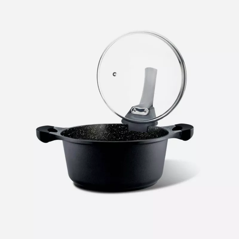 Rondelek Pensofal Saxum 24 cm ze szklaną pokrywką — rondelek Pensofal Saxum 24 cm