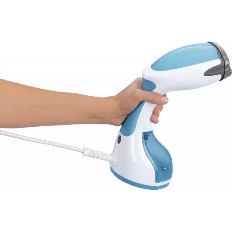 Żelazko parowe MPM MZP-01 ze stopą ze stali nierdzewnej, 1200 W, odłączany zbiornik 0,25 L, para ciągła 36 g/min, niebieskie