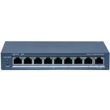 Przełącznik sieciowy Hikvision DS-3E1309P-EI(B) 8-portowy 100 Mbps z PoE 110 W