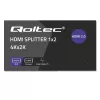 Qoltec 51797 Aktywny Rozdzielacz HDMI 2 x HDMI 4K x 2K | 6Gb/s | 60Hz