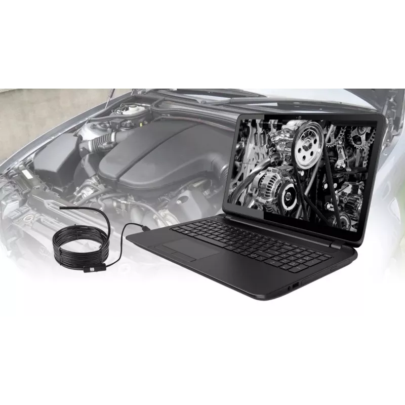 USB endoskop MEDIA-TECH ENDOSCOPE 66° CMOS, 640x480 30fps, IP67, 6 LED, magnes i haczyk