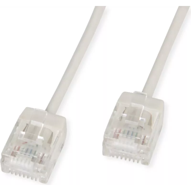 ROLINE UTP kabel krosowy Cat.6A Ultra- kurzer RJ45 szary 1,5m - Sieć - UTP (21.15.4404)