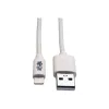 Eaton Tripp Lite Series USB-A to Lightning Sync/Charge Cable (M/M) - MFi Certified, White, 6 ft. (1.8 m) - Daten-/Netzkabel - USB männlich zu Lightnin