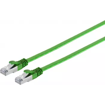 Płaski kabel Ethernet Cat.7 RJ45 ShiverPeaks 75511-SLG cienki 1 m zielony