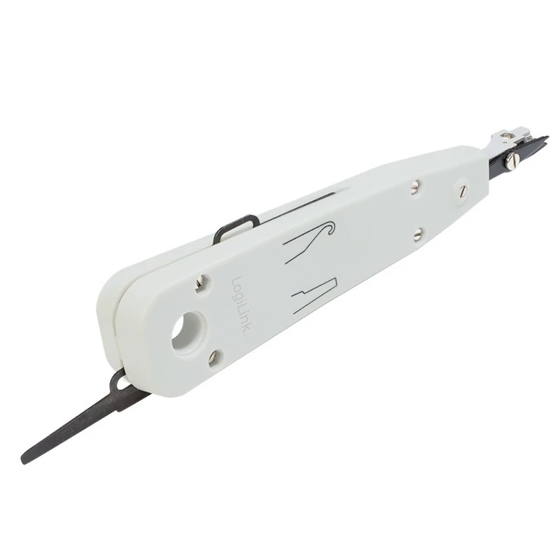 Zaciskarka do kabli LOGILINK WZ0001A do RJ45/RJ11, wbudowany obcinak i ściągacz izolacji, biała