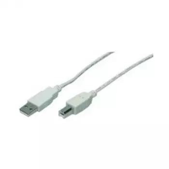M-CAB - Kabel USB - USB Typu A, 4-pin (M) - USB Typu B, 4-pin (M) - 3,0m - Szary (7100039)