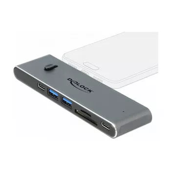 Stacja dokująca DeLOCK Dual USB Type-C z HDMI USB 3.2 SD PD 3.0