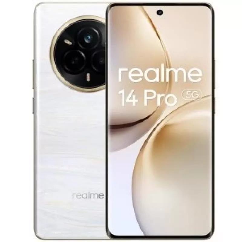 realme 14 Pro 5G 17.2 cm (6.77) Dual SIM Android 15 USB Type-C 8 GB 256 GB 6000 mAh Biały