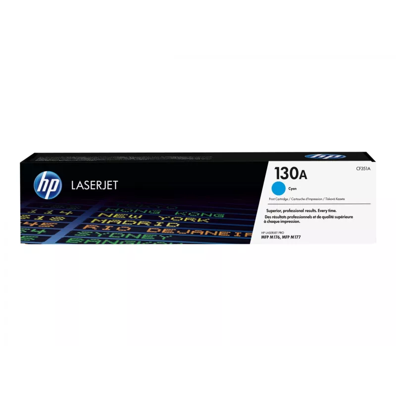 HP 130A cyjan oryginalny wkład z tonerem LaserJet, 1000 stron, cyjan, 1 szt.