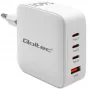 Ładowarka QOLTEC 51828 140W GaN 3×USB‑C PD + 1×USB‑A QC 3.0 – wieloportowa szybka ładowarka