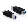 Adapter USB DeLOCK USB 3.0-B M na USB 3.0-A FM 65179