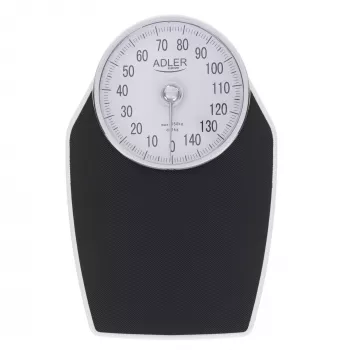 Adler | Mechaniczna waga łazienkowa | AD 8177 | Maksymalne obciążenie 150 kg | Dokładność 1000 g | Czarny