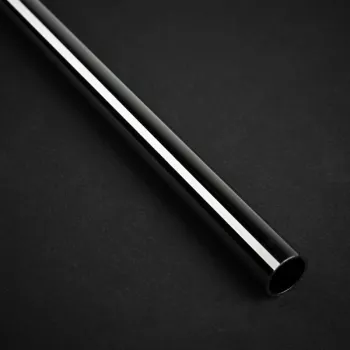 Bitspower None Chamfer Brass Hard Tubing 12mm AD, 500mm - czarny połysk