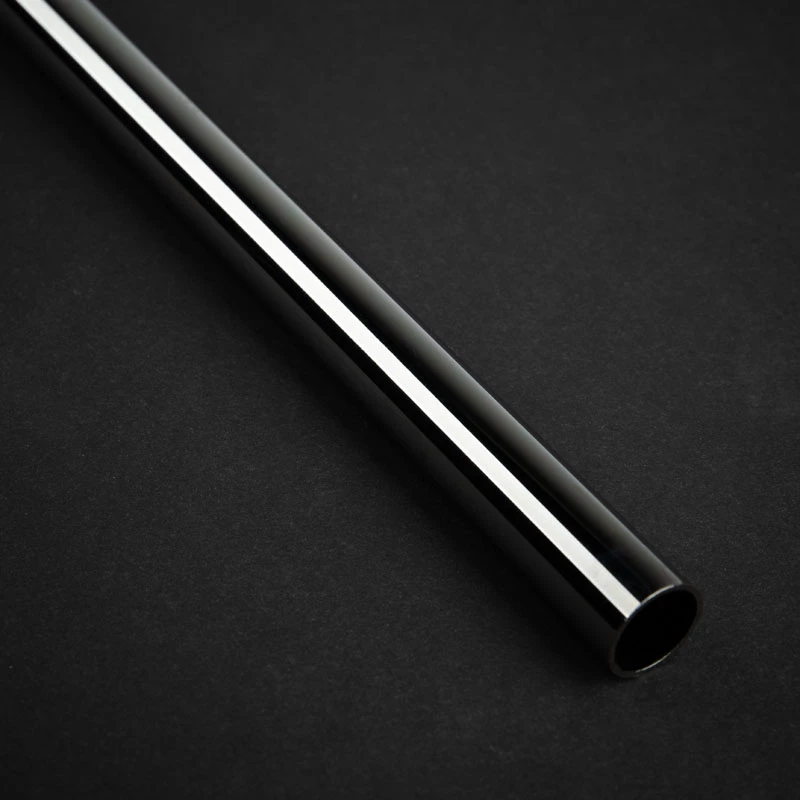 Bitspower None Chamfer Brass Hard Tubing 12mm AD, 500mm - czarny połysk