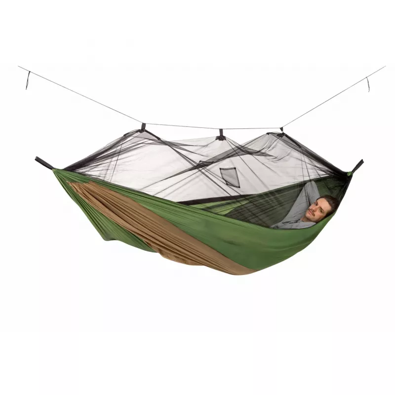 Adventure Moskito Hammock Thermo AZ-1030430, hamak kempingowy zielony/brązowy