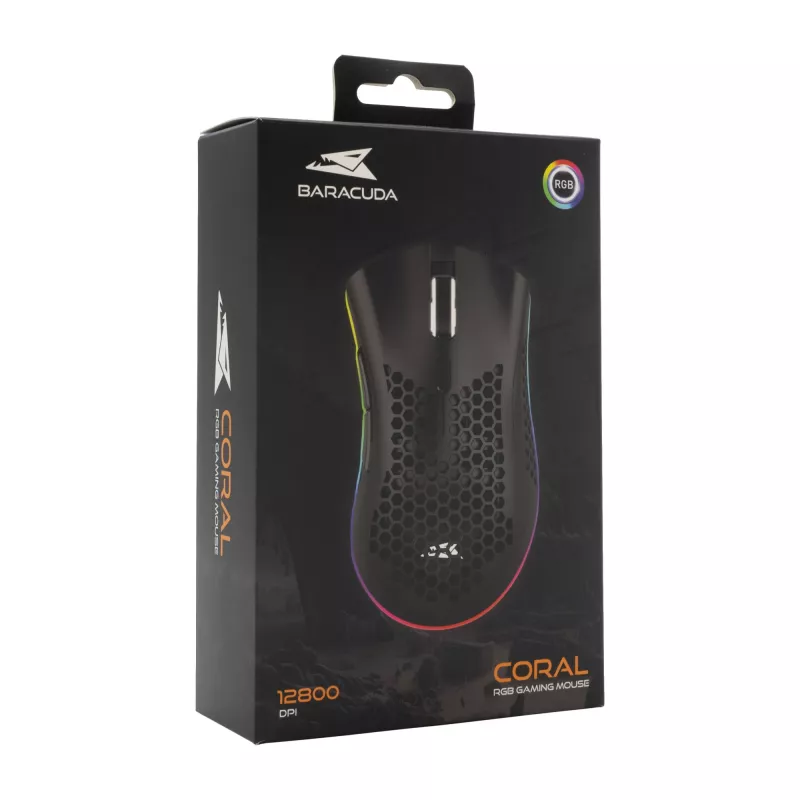 Mysz Baracuda BGM-031 Coral Czarny USB