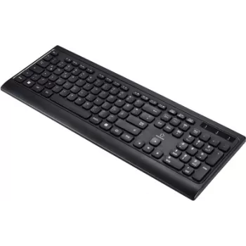 Renkforce RF-5799534 Bezprzewodowa klawiatura niemiecka, QWERTZ Czarna (RF-5799534)