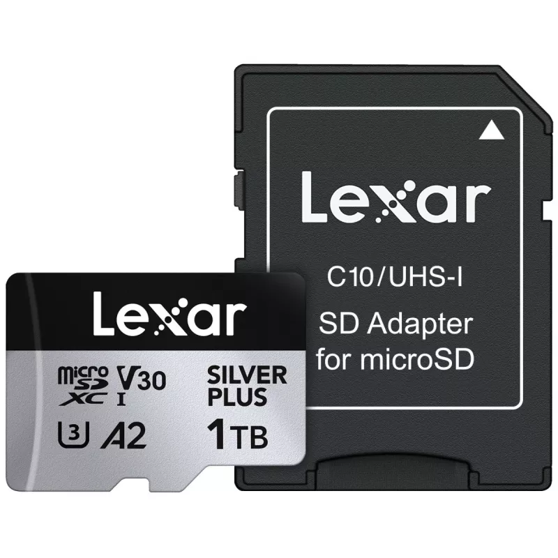 Karta pamięci Flash Lexar 1 TB UHS-I MicroSDXC srebrny PLUS