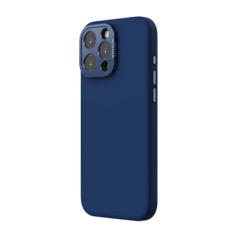 Magnetyczne etui ochronne Nillkin LensWing dla Apple iPhone 16 Pro Max — niebieskie, kompatybilne z MagSafe, podwyższona ramka aparatu