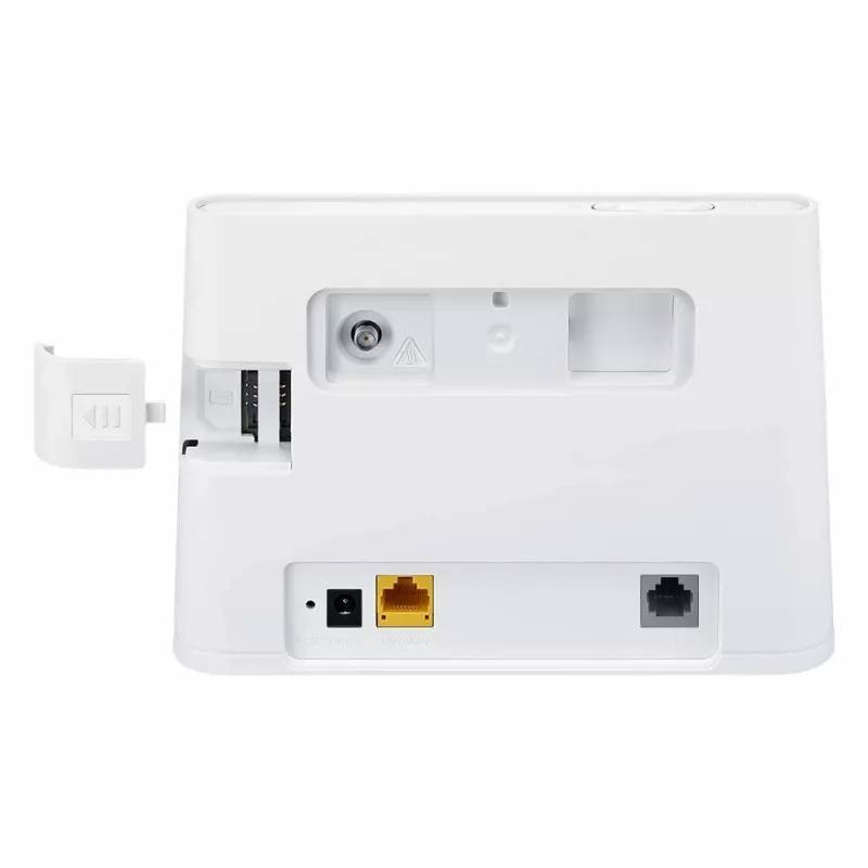 Bezprzewodowy router stołowy HUAWEI B311-221 Jednopasmowy 2,4 GHz Wi‑Fi 4 (802.11n), Gigabit Ethernet, 4G LTE, gniazdo SIM, RJ-11, 12V 1A, biały