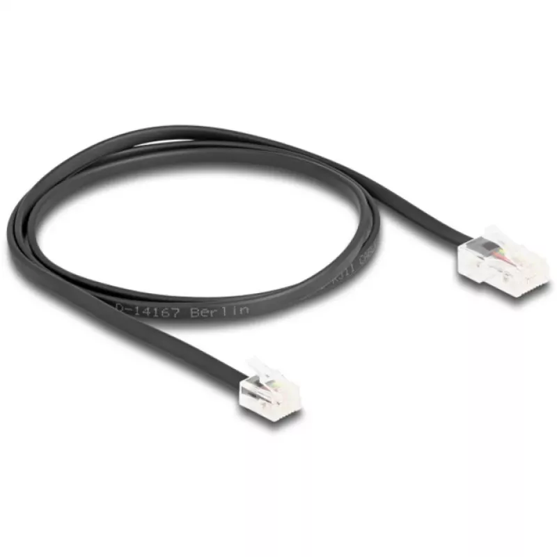 Kabel sieciowy DeLOCK 88035 RJ45 na RJ11 1m Czarny