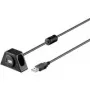 Kabel USB Goobay USB2.0 0.6m USB A czarny
