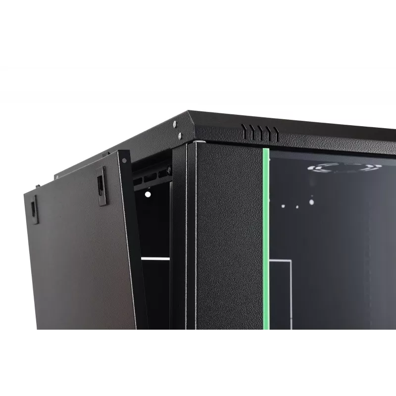 Szafa sieciowa naścienna DIGITUS Dynamic-N DN-37111 — 12U, 600x600 mm, IP20, zamek na klucz