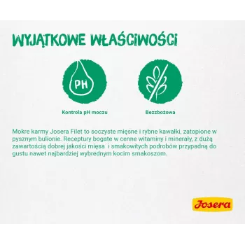 JOSERA Filet z kurczakiem i kaczką - mokra karma dla kota - 70 g