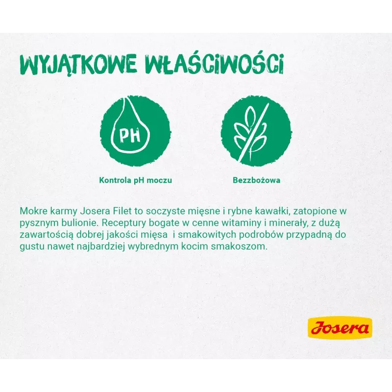 JOSERA Filet z kurczakiem i kaczką - mokra karma dla kota - 70 g