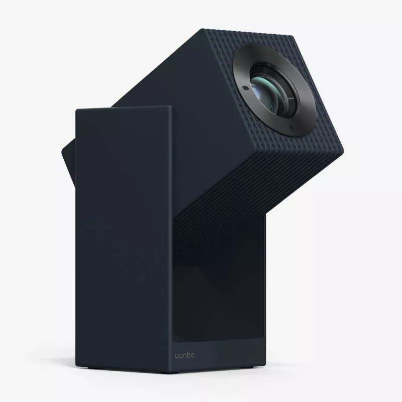 Przenośny projektor LCD WANBO Cube 2 Pro — 500 ANSI lumenów, 1080p (1920x1080), LED, autofokus, Android TV, zoom 1.2:1, 8 W, czarny