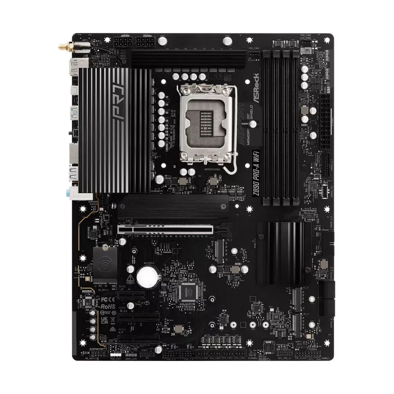 Płyta główna ASRock Z890 Pro-A WiFi — Intel Z890, LGA 1851, ATX, DDR5, 4x DIMM, 256GB, Wi‑Fi 6E, 2.5Gb LAN