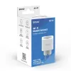 Inteligentne gniazdko SAVIO AS-01 16A Wi‑Fi 2.4 GHz, wtyczka typu E/F, 220–240 V, 3680 W, białe