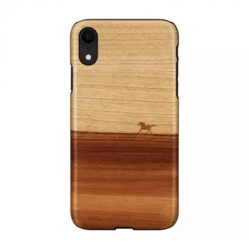 Etui na telefon man and wood do iPhone XR — czarne, ochronne, miękka powłoka