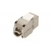 Extralink Keystone CAT6A STP RJ45 kątowe metalowe gniazdo keystone, jednoportowe