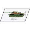 Zestaw konstrukcyjny Cobi Leopard I model czołgu — 147 elementów, wiek 6+, brązowo-zielony