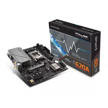 Płyta główna Sapphire PULSE A620AM (microATX) Socket AM5, AMD A620A, DDR5, 2x DIMM, 64 GB, 2x M.2, Gigabit LAN